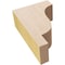 Ekena Millwork 2"W x 4"D x 6"H Classic Newport Rough Cedar Woodgrain TimberThane Corbel, Primed Tan CORUR02X04X06NEWRCPR - alternate 5